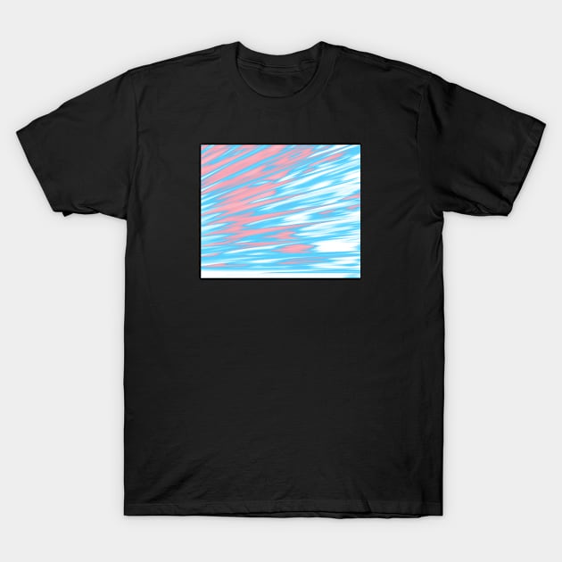 Transgender Pride Shining Reflective Pleats T-Shirt by VernenInk